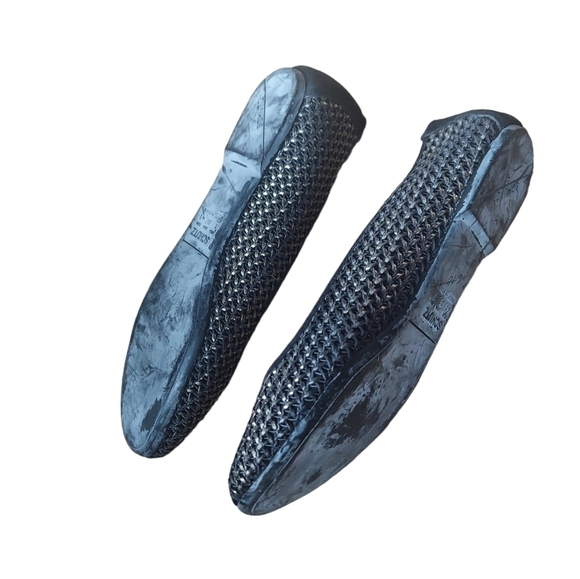 10 Schutz black and gold flats - Picture 5 of 7